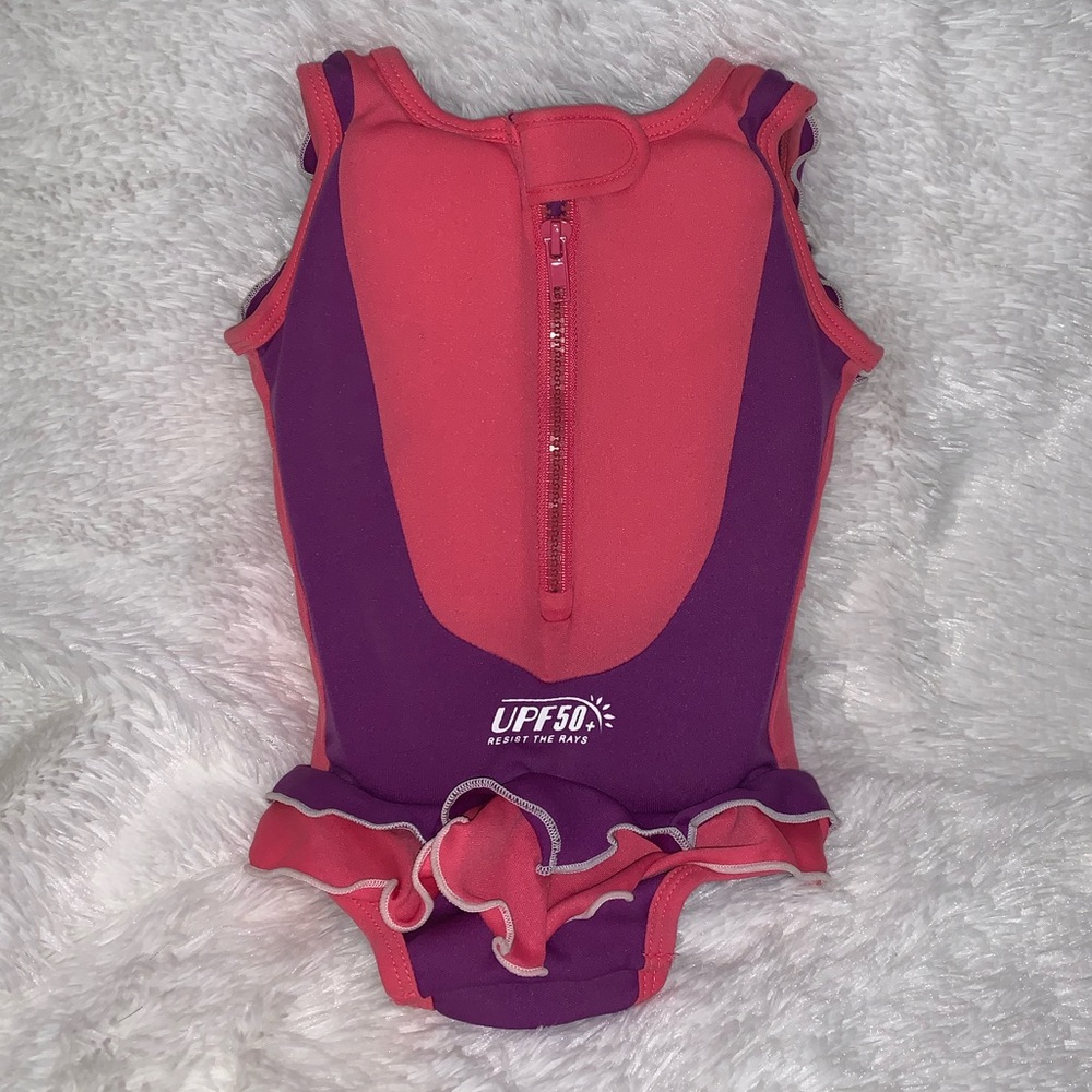 Little girls swimsuit life preserver